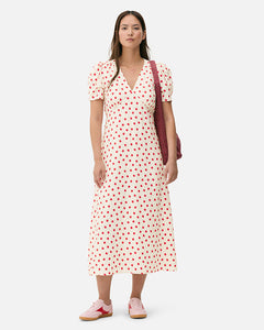 Printed Midi Tea Dress