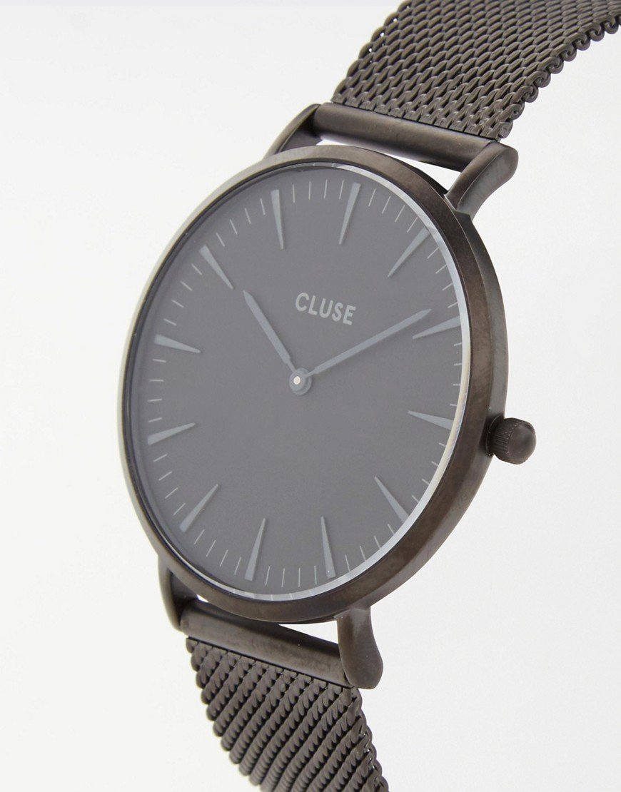 CLUSE ラ・ボエーム ブラックメッシュウォッチ